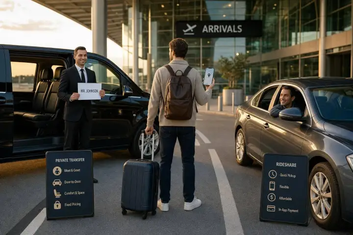 Private Transfer vs Rideshare: Key Differences Explained